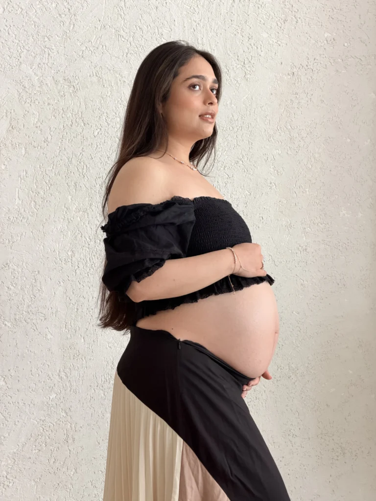 Baby shower makeup by Riti Beauty in Mumbai for a radiant and elegant look