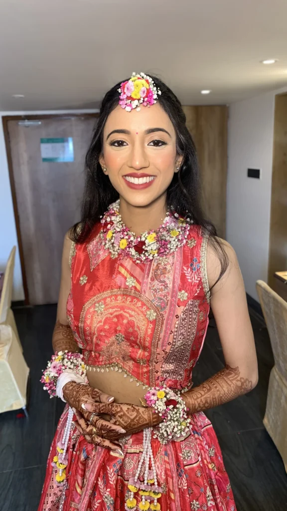 Haldi ceremony makeup in Mumbai by Riti Beauty for a radiant bridal look