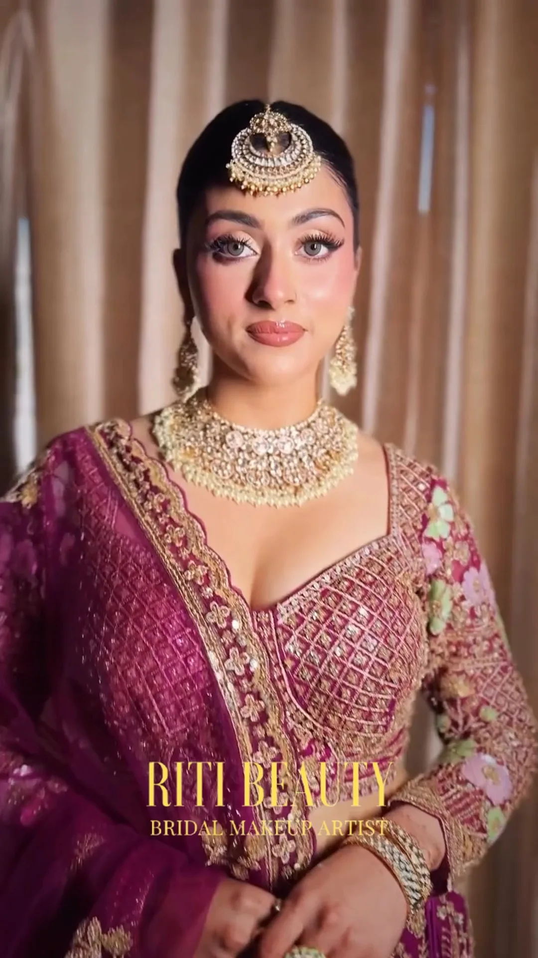Luxury bridal makeup artist in Mumbai for NRI brides and destination weddings