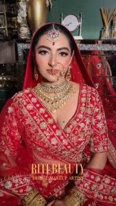 Luxury bridal makeup in Mumbai by Riti Beauty for a flawless wedding day transformation