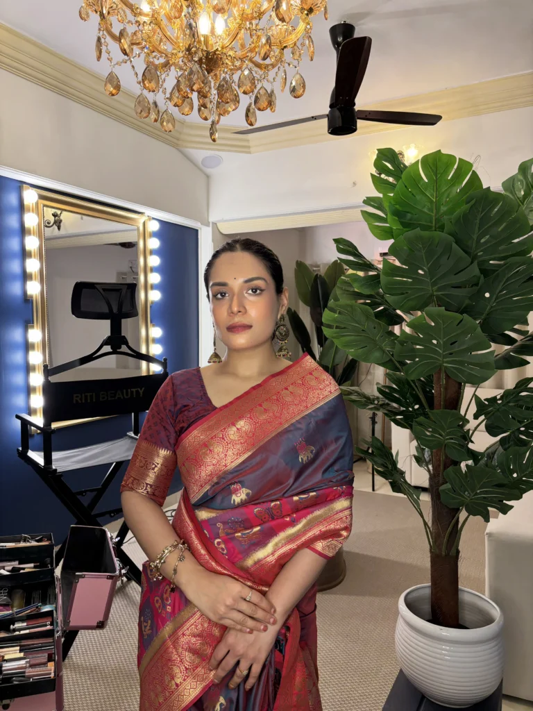 Award-Winning-Bridal-Makeup-Studio-In-Mumbai-Riti-Beauty Bridal makeup and hairstyling studio in Mumbai with luxury setup