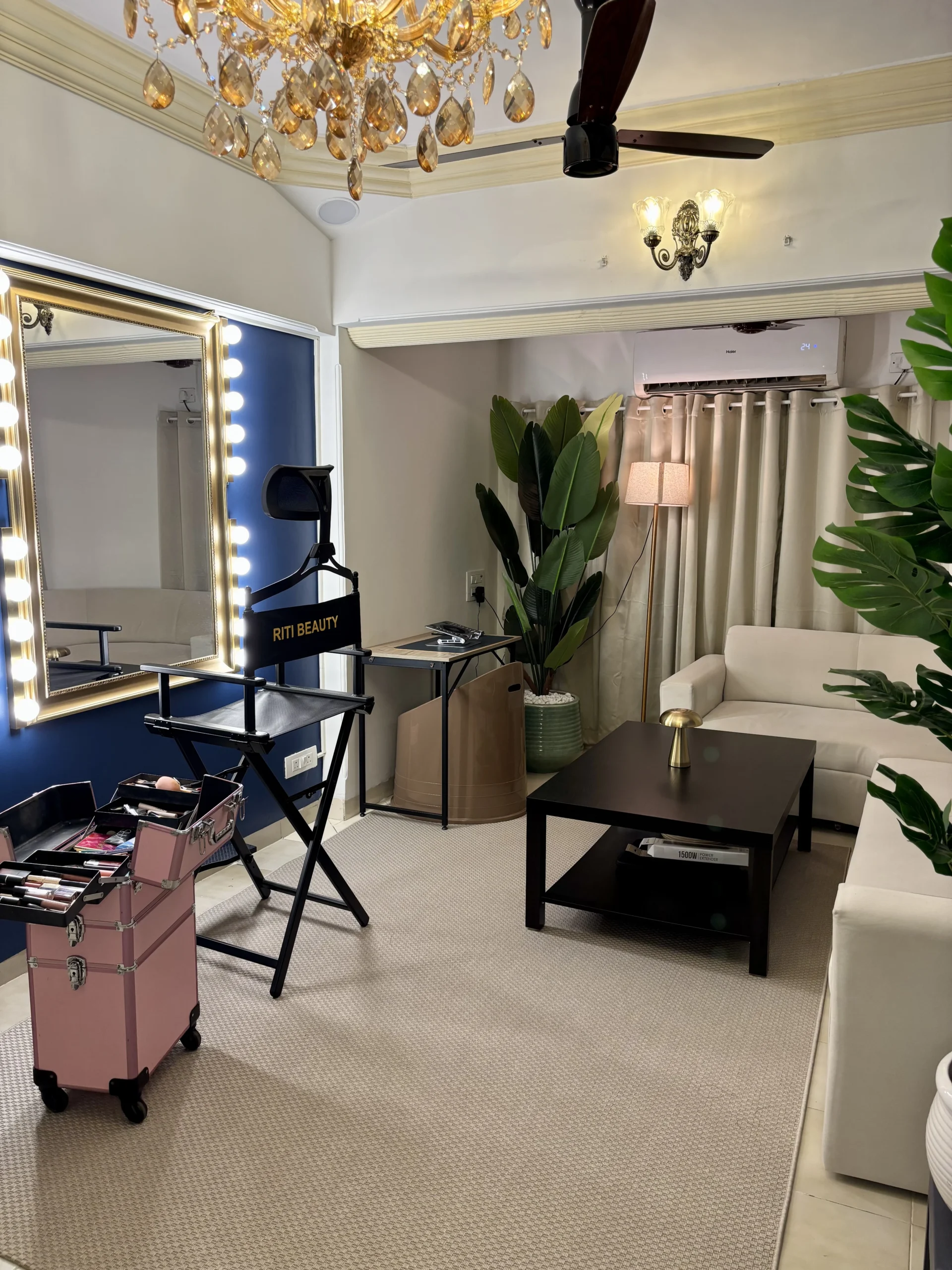 Luxury bridal beauty studio in Mumbai for HD bridal makeup services