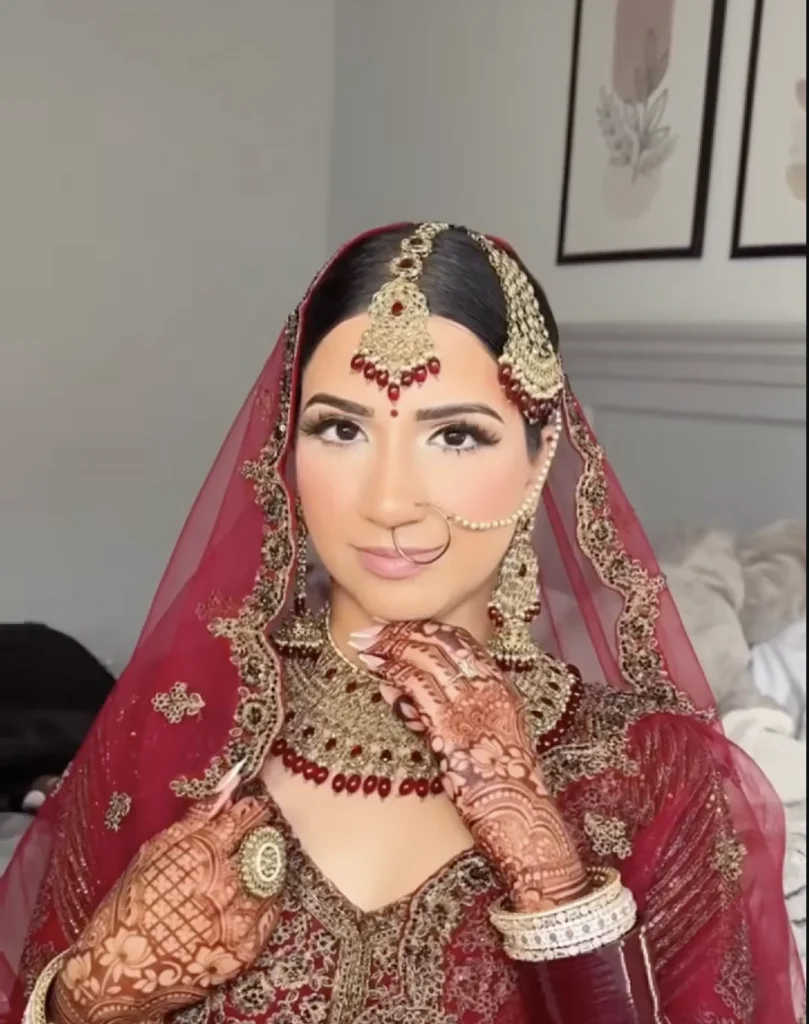 Luxury Muslim Bridal Makeup & Hijab Styling in Mumbai for Nikaah, Walima, and Wedding Celebrations.